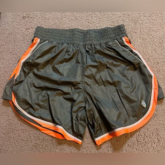 FP Movement Shorts Womens S Hit The Courts Brown Lined Athletic Nylon Oversized - Picture 1 of 3